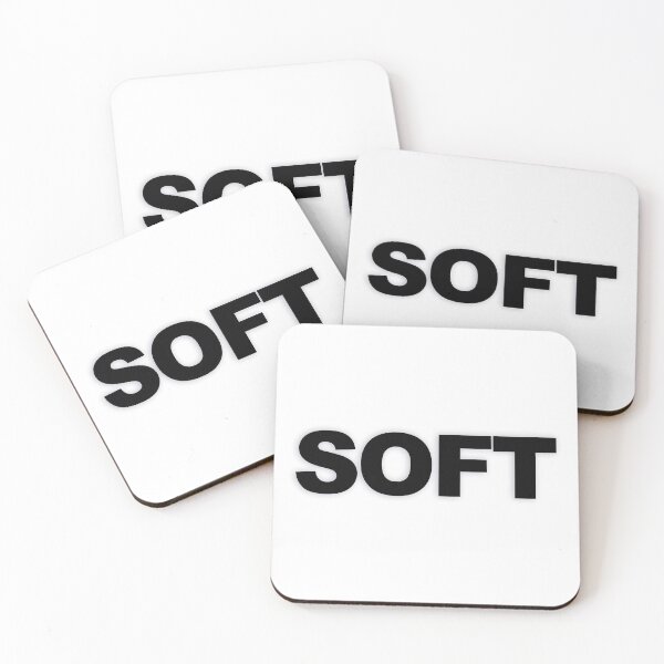 Item preview, SOFT — Black Minimal Bold Type Statement designed and sold by WORDPAUSE.