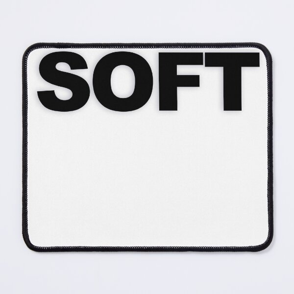 Item preview, SOFT — Black Minimal Bold Type Statement designed and sold by WORDPAUSE.