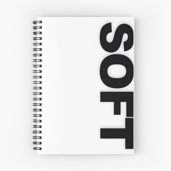 Item preview, SOFT — Black Minimal Bold Type Statement designed and sold by WORDPAUSE.