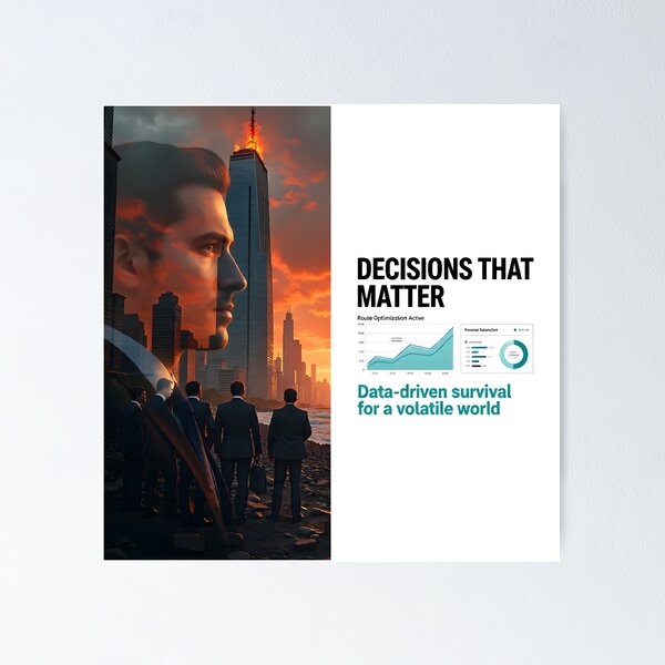 Item preview, "Decisions That Matter — Data‑Driven Survival for a Volatile World" designed and sold by Creative-RE.