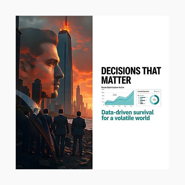 Item preview, "Decisions That Matter — Data‑Driven Survival for a Volatile World" designed and sold by Creative-RE.