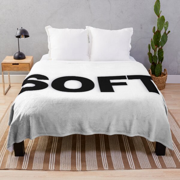 Item preview, SOFT — Black Minimal Bold Type Statement designed and sold by WORDPAUSE.