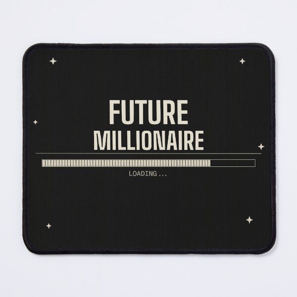 Item preview, Future Millionaire Loading – Entrepreneur Motivation Typography Design designed and sold by SloganDaddy.