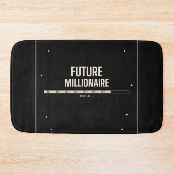 Item preview, Future Millionaire Loading – Entrepreneur Motivation Typography Design designed and sold by SloganDaddy.