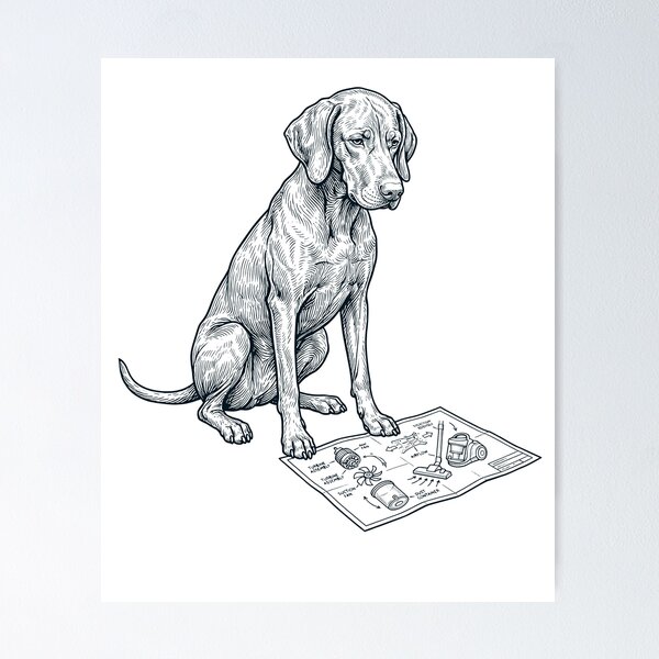 Item preview, Vizsla Vacuum Dog Mom Dad Lover designed and sold by DoodleTortle.
