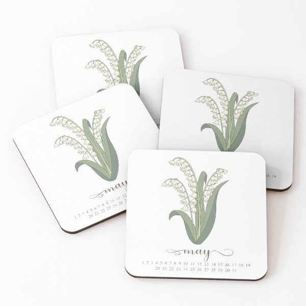 Item preview, lily of valley birthmonth flower for may calendar designed and sold by storieslanguage.