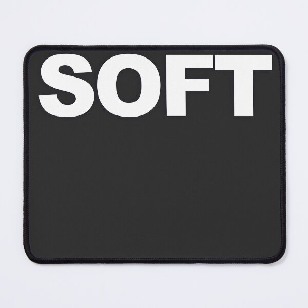 Item preview, SOFT — White Minimal Bold Type Statement designed and sold by WORDPAUSE.