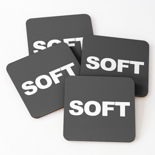 Item preview, SOFT — White Minimal Bold Type Statement designed and sold by WORDPAUSE.