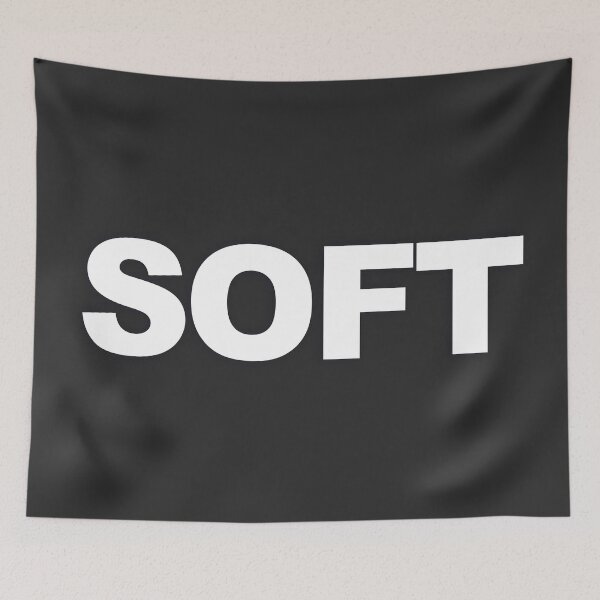 Item preview, SOFT — White Minimal Bold Type Statement designed and sold by WORDPAUSE.