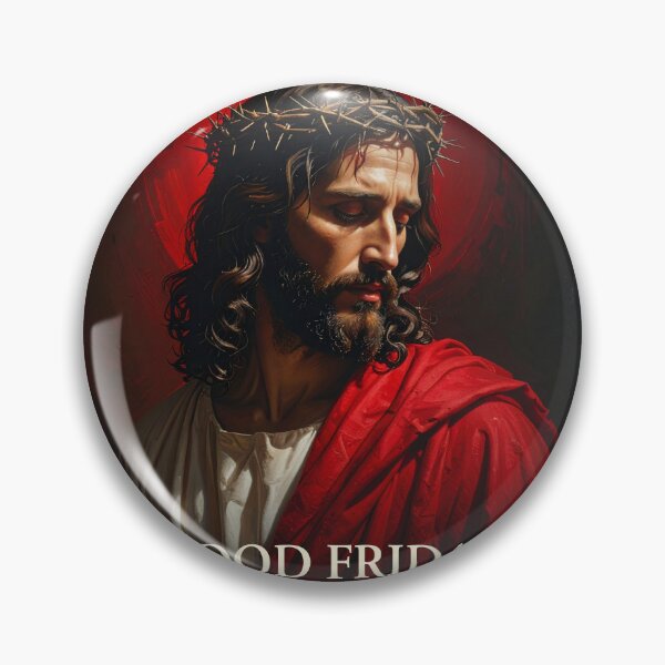 Item preview, Good Friday Christian Cross Poster – Crown of Thorns and Nails, Jesus Sacrifice Religious Artwork designed and sold by CrossCrafted.