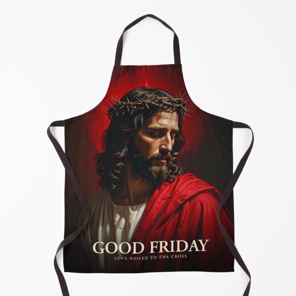Item preview, Good Friday Christian Cross Poster – Crown of Thorns and Nails, Jesus Sacrifice Religious Artwork designed and sold by CrossCrafted.