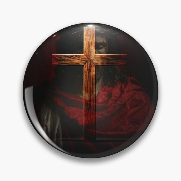 Item preview, Good Friday Christian Cross Poster – Crown of Thorns and Nails, Jesus Sacrifice Religious Artwork designed and sold by CrossCrafted.