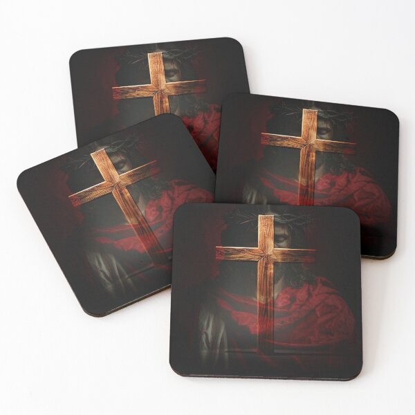 Item preview, Good Friday Christian Cross Poster – Crown of Thorns and Nails, Jesus Sacrifice Religious Artwork designed and sold by CrossCrafted.