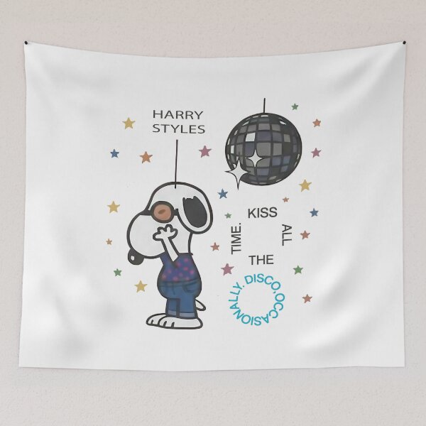 Item preview, Disco Occasionally, Kiss All The Time, Cute Snoopy Inspired Concert Harry Album Merch Tour Concert designed and sold by GesanoSchuza.