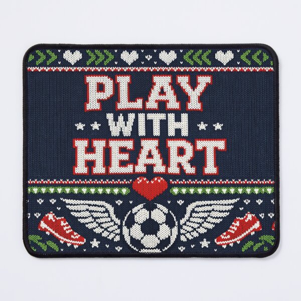 Item preview, Play With Heart Football Passion Knitting Pattern designed and sold by Mauswohn.