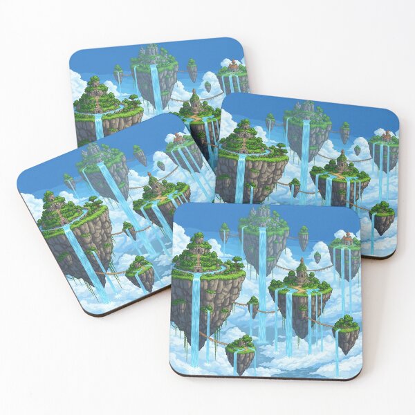 Item preview, Floating Islands Pixel Art - 16-bit Sky Fantasy Landscape designed and sold by AetherionPixels.