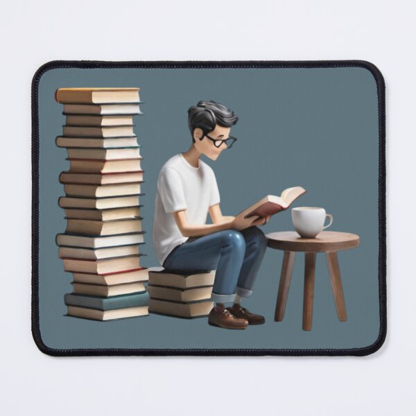 Item preview, Cozy Reader with Coffee Minimalist 3D Illustration designed and sold by AlxVel.