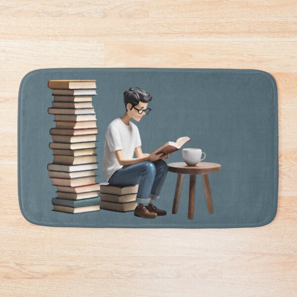 Item preview, Cozy Reader with Coffee Minimalist 3D Illustration designed and sold by AlxVel.