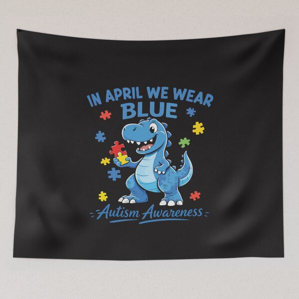 Item preview, Funny T Rex Autism Awareness Puzzle Dino designed and sold by kiralynstration.