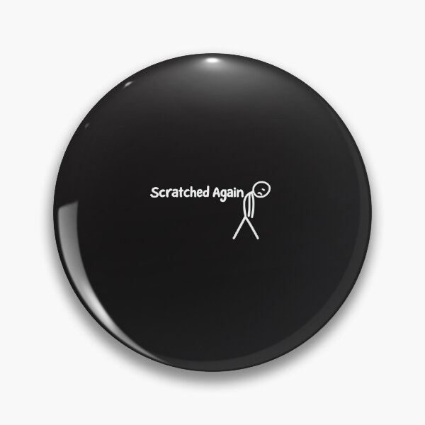 Item preview, Scratched Again Funny Pool Player Humor designed and sold by kiralynstration.