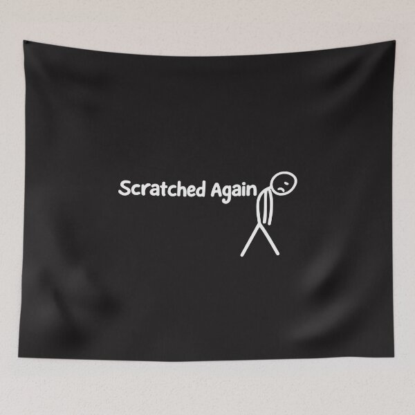 Item preview, Scratched Again Funny Pool Player Humor designed and sold by kiralynstration.