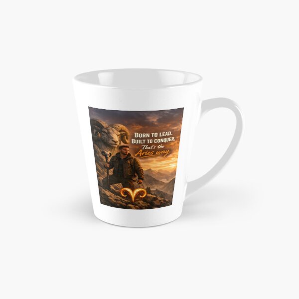 Item preview, Aries Born to Lead Warrior Sunset Quote designed and sold by Zodiac Celestial Art.