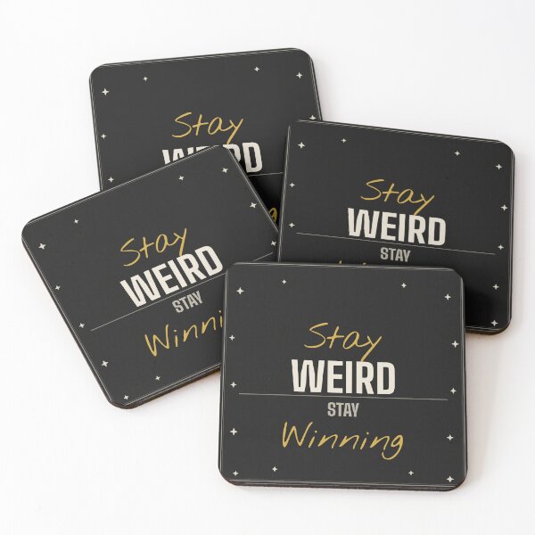 Item preview, Stay Weird Stay Winning – Motivational Mindset Typography Design designed and sold by SloganDaddy.