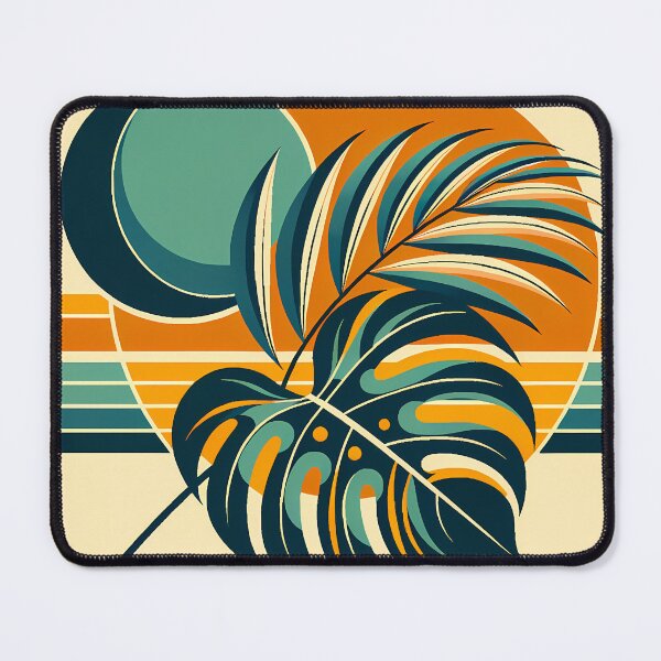 Item preview, Abstract Tropical Leaves and Sun Shapes designed and sold by InkSmithery.