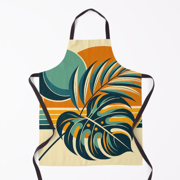 Item preview, Abstract Tropical Leaves and Sun Shapes designed and sold by InkSmithery.