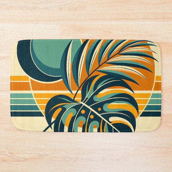 Item preview, Abstract Tropical Leaves and Sun Shapes designed and sold by InkSmithery.