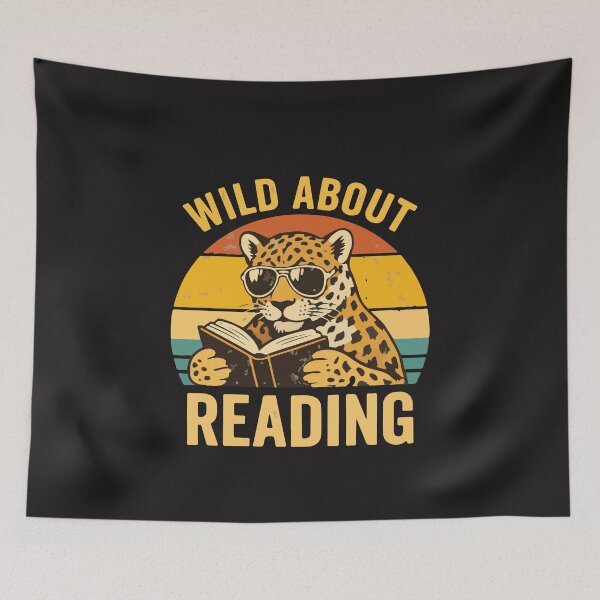 Item preview, Wild About Reading Leopard Book Lover designed and sold by kiralynstration.