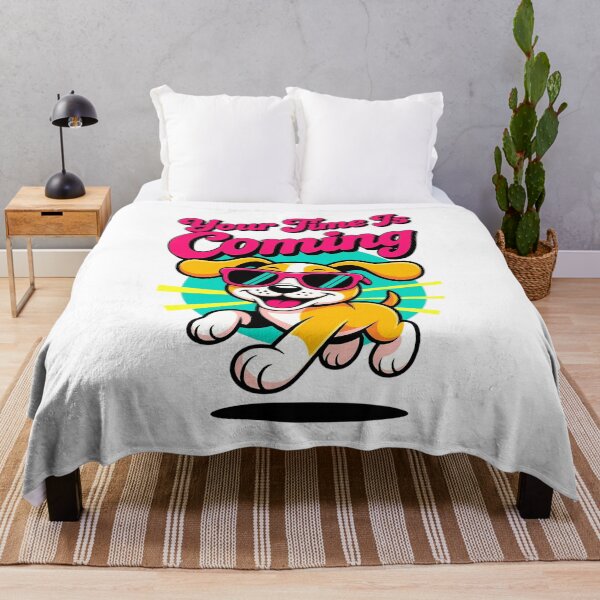 Item preview, Your Time Is Coming - Retro Cool Dog in Pink Sunglasses designed and sold by Serjames.