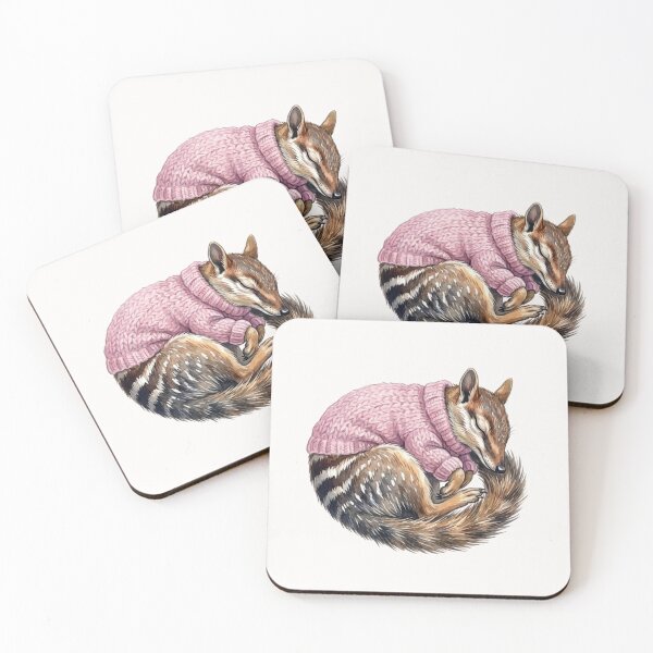 Item preview, Cozy Numbat in Pink Coquette Jumper - Australian Marsupial designed and sold by Wennebabs.