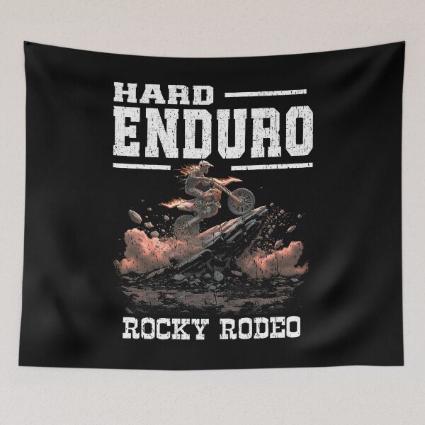 Item preview, Hard Enduro Rocky Rodeo – Dirt Bike Flames Rider Hard Enduro Riders and fanatic fans motorsport motorcycle racing designed and sold by Jt41.