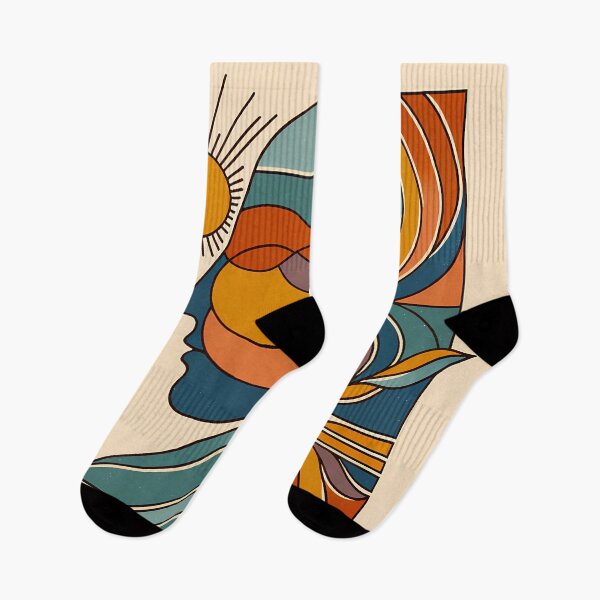 Item preview, Abstract Sun Face Line Illustration designed and sold by InkSmithery.