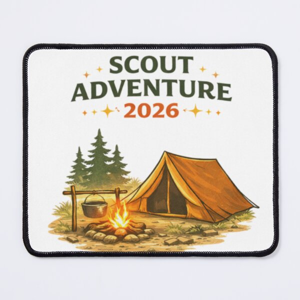 Item preview, Scout Adventure 2026 – Simple Camping Illustration Design designed and sold by Memorph.
