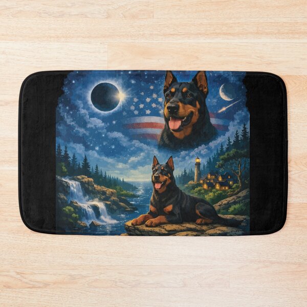 Item preview, Doberman Howling to The Moon Vintage 90s Retro Animal Dog designed and sold by BOUCHERIT amine.