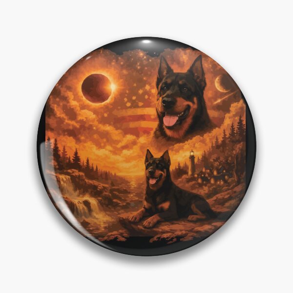 Item preview, Doberman Howling to The Moon Vintage 90s Retro Animal Dog designed and sold by BOUCHERIT amine.