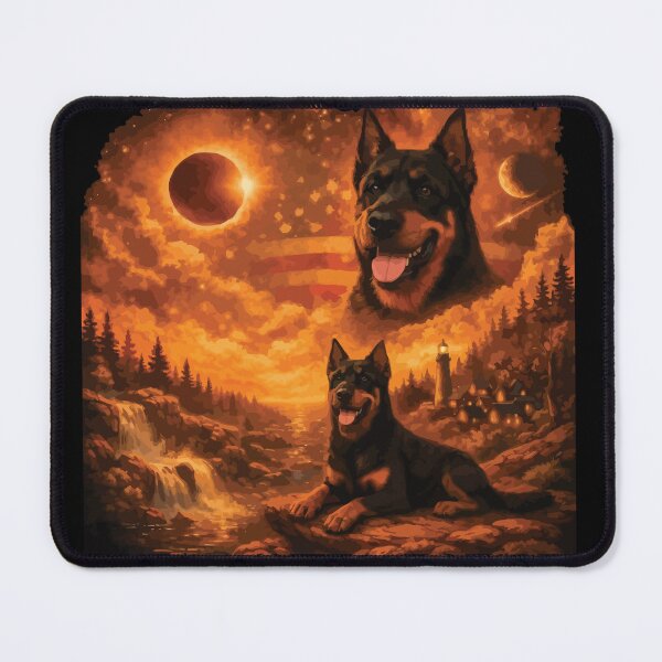Item preview, Doberman Howling to The Moon Vintage 90s Retro Animal Dog designed and sold by BOUCHERIT amine.
