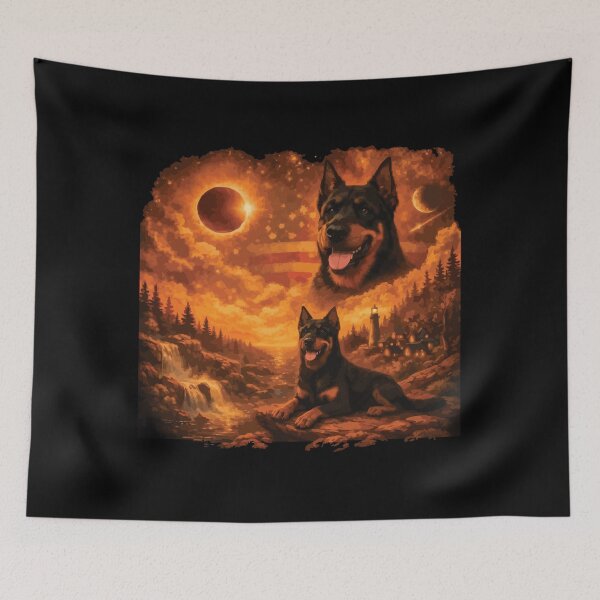 Item preview, Doberman Howling to The Moon Vintage 90s Retro Animal Dog designed and sold by BOUCHERIT amine.