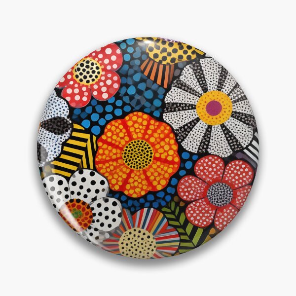 Item preview, Colorful Floral Polka Dot Pattern Wall Art - Vibrant Maximalist Pop Art Flowers Print for Modern Home Decor and Accessories by Vivaan Studio designed and sold by Vivaan Studio.