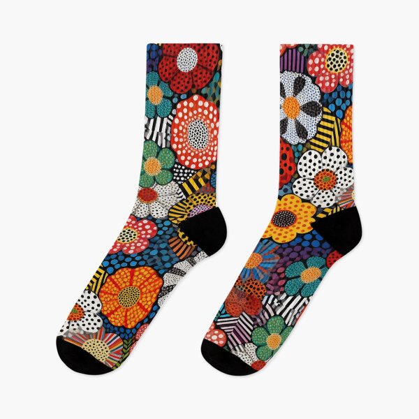 Item preview, Colorful Floral Polka Dot Pattern Wall Art - Vibrant Maximalist Pop Art Flowers Print for Modern Home Decor and Accessories by Vivaan Studio designed and sold by Vivaan Studio.