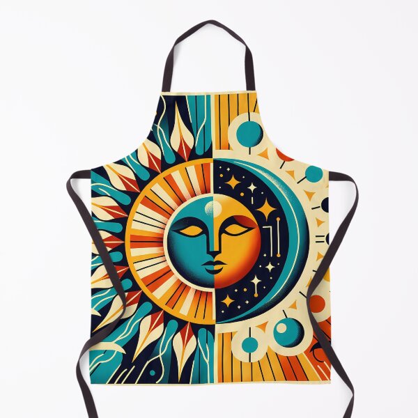 Item preview, Celestial Sun Moon Face Geometry designed and sold by InkSmithery.