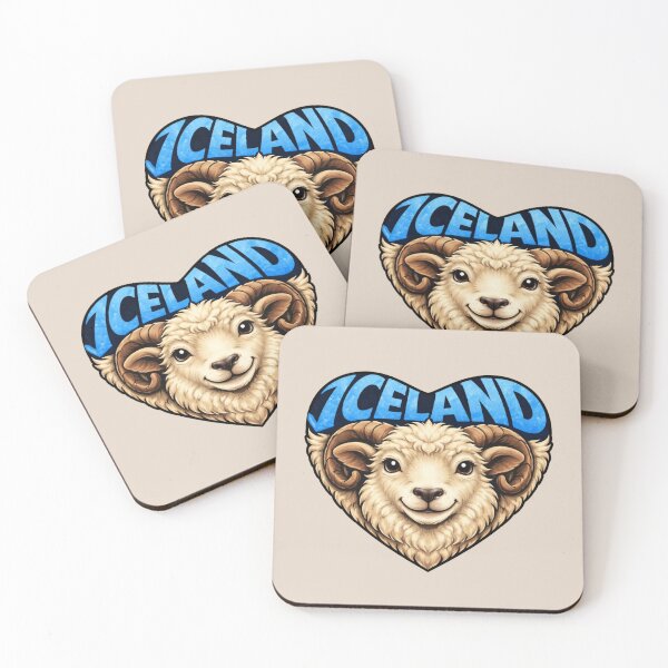 Item preview, Iceland Sheep Heart Shape designed and sold by Myra365Art.