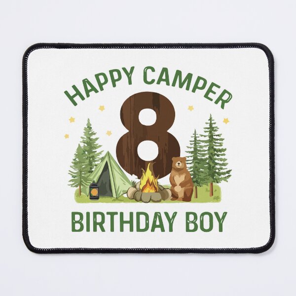 Item preview, Happy Camper 8th Birthday Camping Adventure designed and sold by kiralynstration.