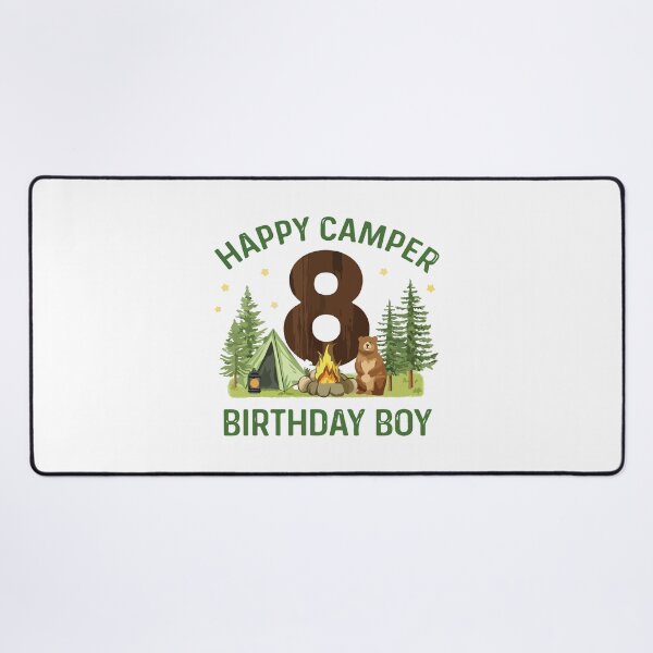 Item preview, Happy Camper 8th Birthday Camping Adventure designed and sold by kiralynstration.