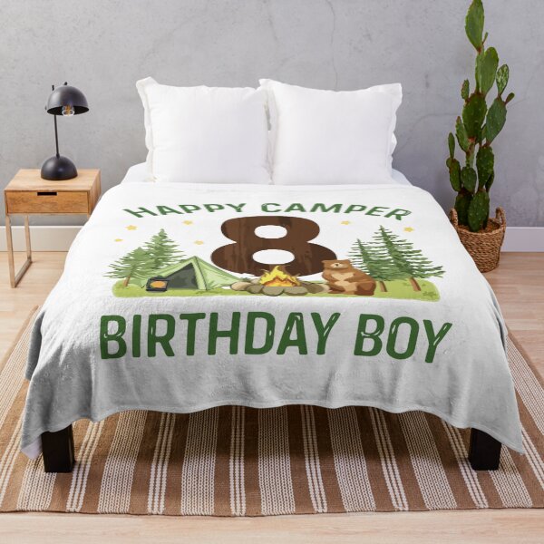 Item preview, Happy Camper 8th Birthday Camping Adventure designed and sold by kiralynstration.