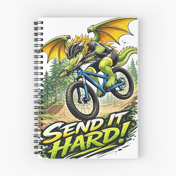 Item preview, MTB Dragon Jump Trail – Send It Hard Downhill Sticker designed and sold by TunikaSVEN93.