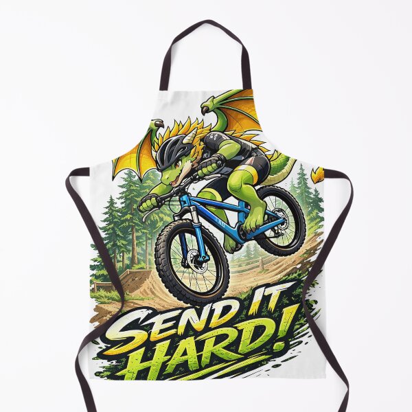 Item preview, MTB Dragon Jump Trail – Send It Hard Downhill Sticker designed and sold by TunikaSVEN93.