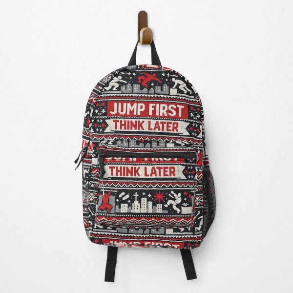 Item preview, Jump First Think Later Parkour Urban Adventure Knitting Pattern designed and sold by Mauswohn.